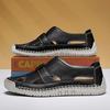 Fashion High Quality Men Sandals Leather Summer Men's Loafers Outdoor Breathable Couples Beach Sandals Roman Shoes