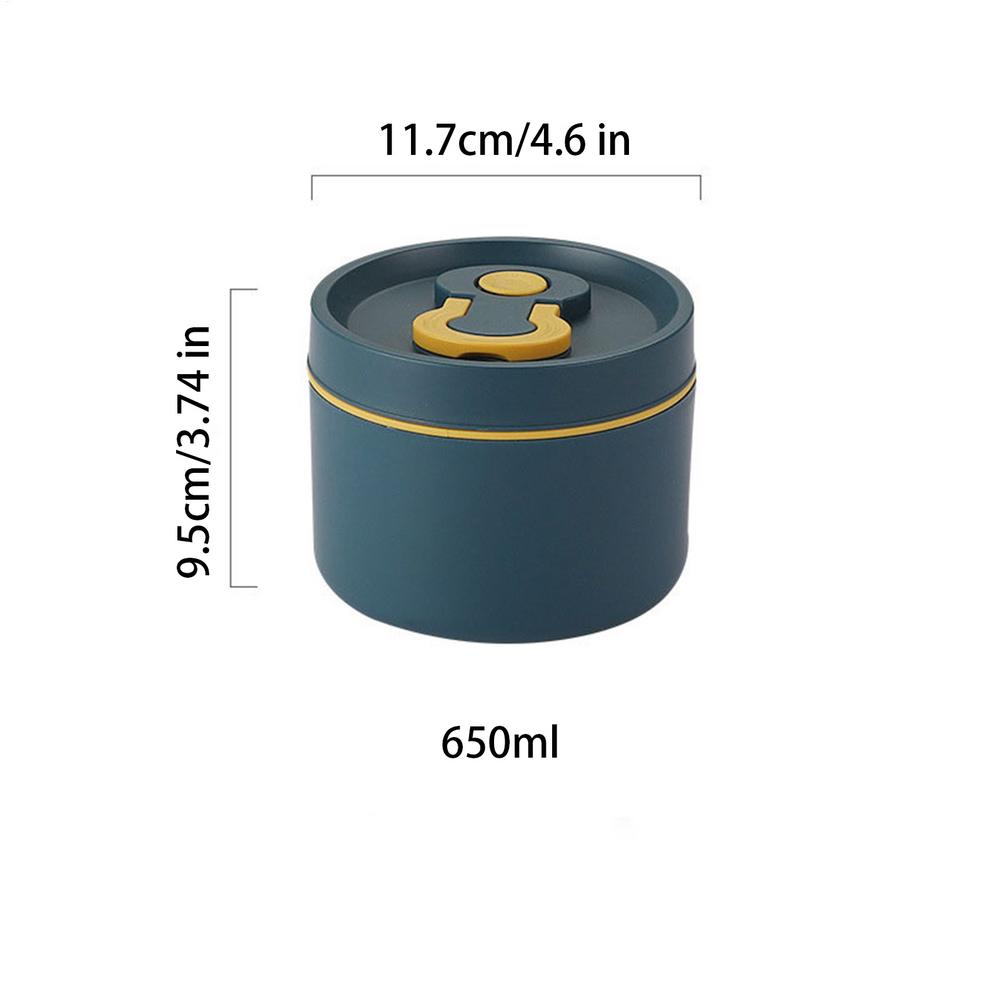 

Insulated Food Lunch Container Thermal Lunch Box 2-Tier stainless steel Insulated Bento Box Portable Food Storage Container синий