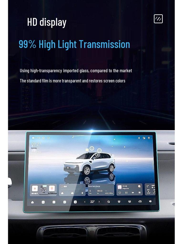 Leapmotor B10 Car Display & Navigation Screen Protector - Tempered Film for 25 Models