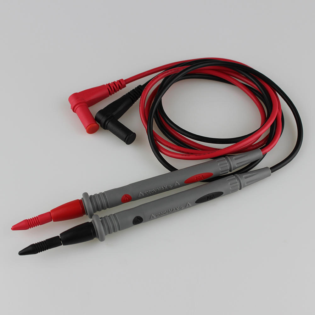 1000V 10A Multimeter Meter Tester Needle Point Ultra-Sharp Multimeter Test Pen 1.1m/ 3.6 Ft Electrician Test Pen Kit Universal