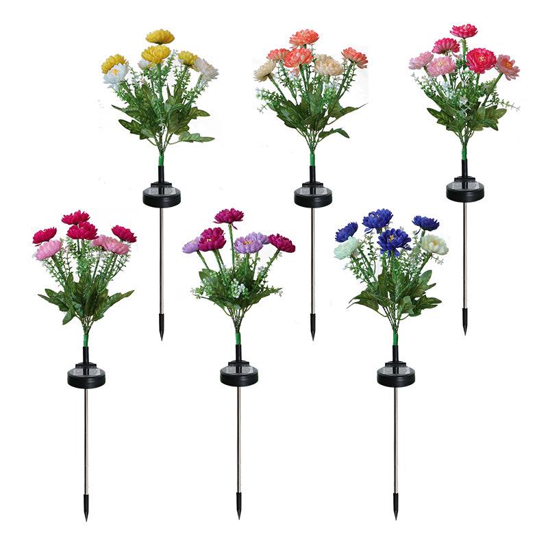 Solar LED Snow Lotus Garden Landscape Lamp