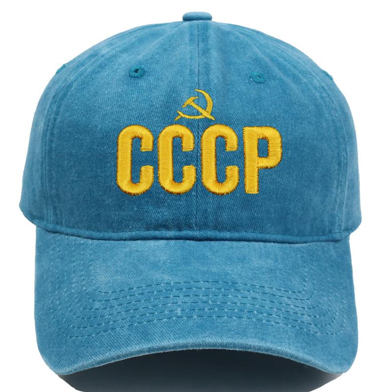 " Cccp Ussr Russian Hot Sale Style Baseball Cap Unisex Black Red Cotton Snapback Cap With Embroidery High Quality Garros Dad Hat
