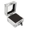 Nail Drill Bits Storage Box 25 Holes Transparent Clamshell Lock Design Dustproof Nail Drill Bits Desktop Container