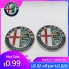 For Alfa Romeo 2026 Hot Sticker 2pcs forAlfa Romeo 147 156 159 74mm Car Front Hood Emblem Bonnet Grille Sticker Rear Trunk Badge