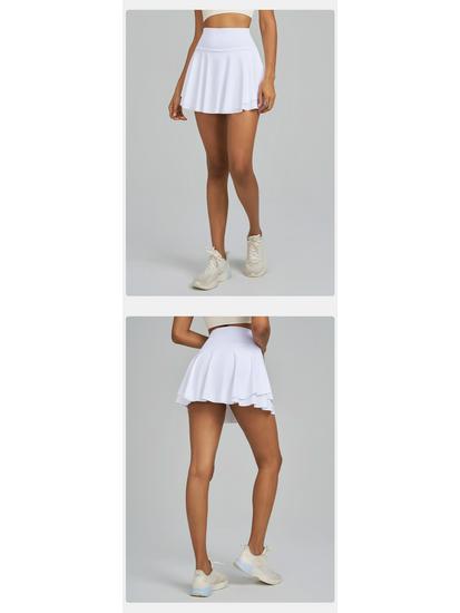 JOOMON Women's Quick-Dry Yoga & Tennis Skirt with Waist Pocket, Breathable Running Shorts, Slimming Fit