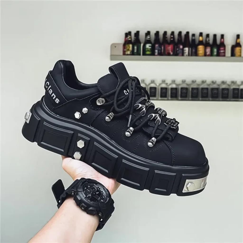 Platform Mens Shoes Casual Skateboard Leather Sneakers Sports Outdoor Hiking Luxury Designer Tennis Running Loafers