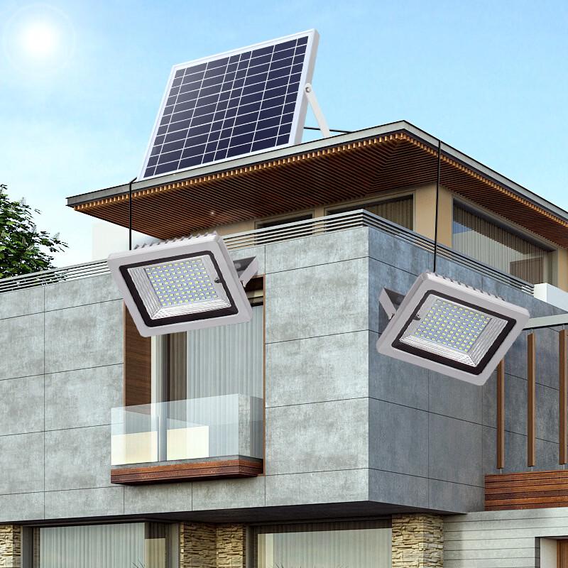 OIMG Solar Powered Dual Floodlight