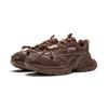 Li Ning Xingji Cushioning Abrasion Resistant Breathable Low top Chunky Sneakers Women's Tan Brown AGCV354-4