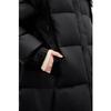 Qiushui Yiren Damen H-Form Schlankmachende Warme Daunenjacke mit Kapuze