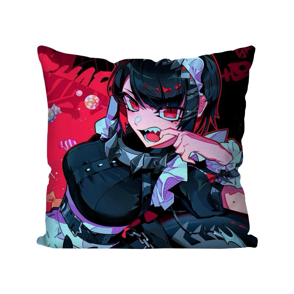 Game Zenless Zone Zero Ellen Joe Pillow Case Square Pillow Bedroom Sofa Leisure Comfort Cushionliving Room Home Decoration 40X40