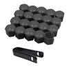 Juego de 20 Piezas 17 19 21 mm Tapas para Tuercas de Rueda de Coche Tapa Protectora para Tornillo de Cubo de Rueda de Coche Tapones para Pernos Llantas Accesorios Exteriores para Coche Cubierta Antipolvo Antioxidante