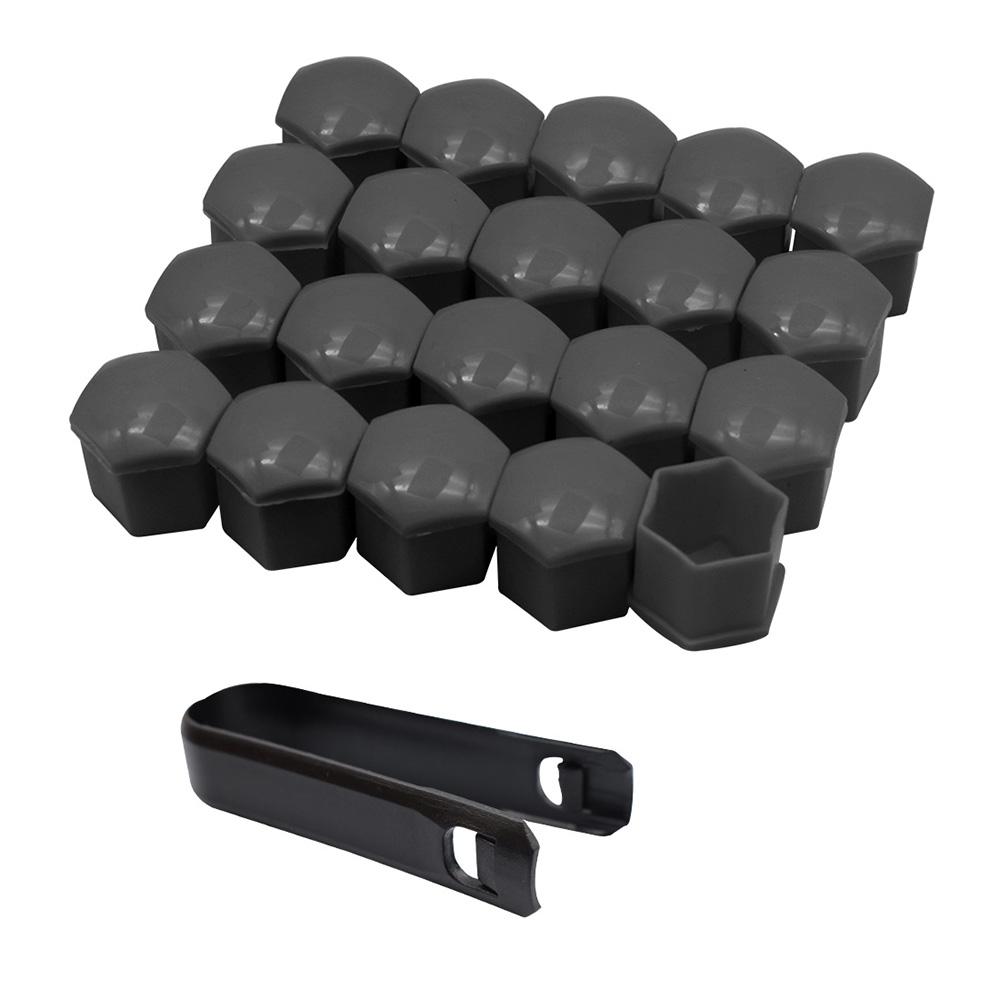 Juego de 20 Piezas 17 19 21 mm Tapas para Tuercas de Rueda de Coche Tapa Protectora para Tornillo de Cubo de Rueda de Coche Tapones para Pernos Llantas Accesorios Exteriores para Coche Cubierta Antipolvo Antioxidante