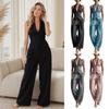 Damen Sommer 2-teilige Business Work Outfits, Ärmellose Hemdweste und Weite Hosen Passendes Set