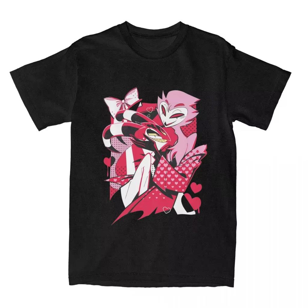 Cartoon T-Shirt for Men Crew Neck Cotton T Shirt Blitzo X Stolas Short Sleeve Tee Shirt Plus Size Clothing
