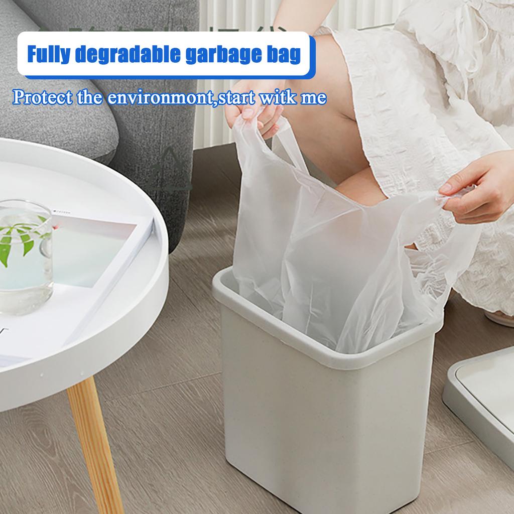 Clear Plastic Garbage Bags Waste Basket Bags For Kitchen, Home, Bathroom Wastebasket Liners High Density LeakProof Kitchen Trash