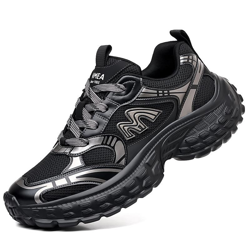 

Daddy shoes men s 2025 spring season new mesh breathable non-slip casual shoes versatile platform men s sports shoes 44