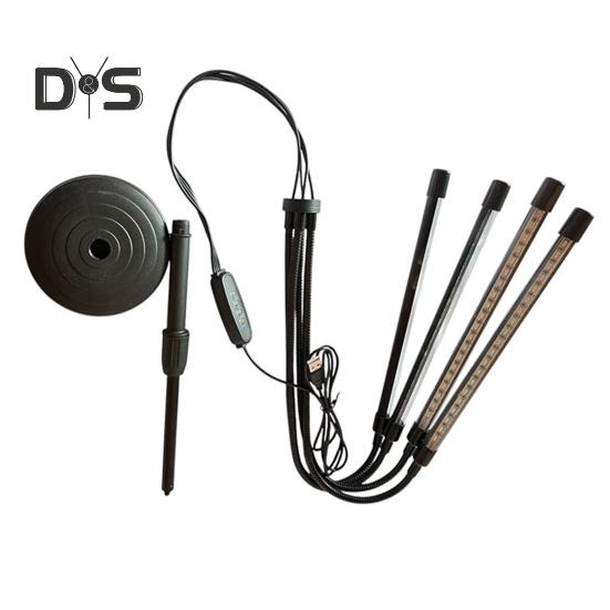 Vnitřní pěstební světlo s 360stupňovou nastavitelnou výškou, funkcí časovače, malou lampou s plným spektrem pro pěstování rostlin