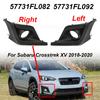 For Subaru Crosstrek XV 2018-2020 57731FL092 Headlight Front Bumper Fog Light Cover Trim 57731FL082 Fog Lamp Cover Grill Bezel