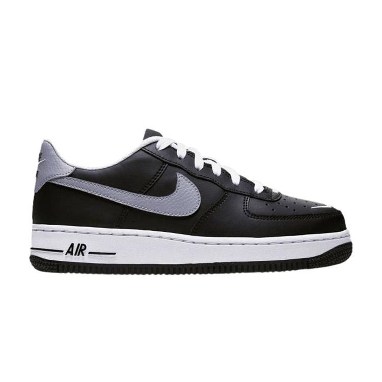 Nike Air Force 1 LV8 GS Black Wolf Grey Kids Sneakers White CT5531-001