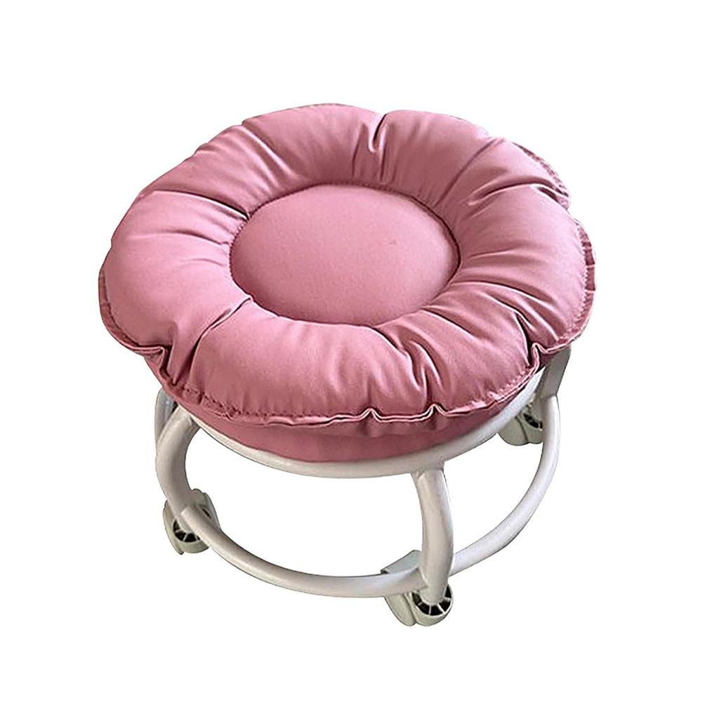 360° Rotating Low Roller Seat Stool Small Kids Women Easy to Move Multiuse Swivel Chair Universal Swivel Casters for Home Salon