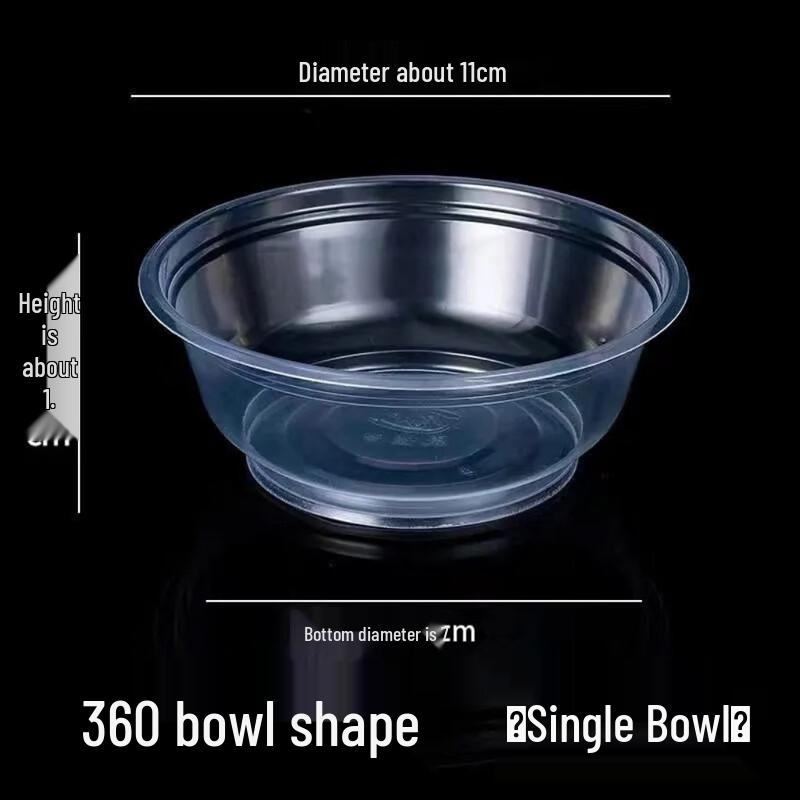 Disposable Plastic Round Bowls for Desserts