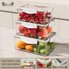 ZISIZ Large Capacity Food Grade Refrigerator Storage Box