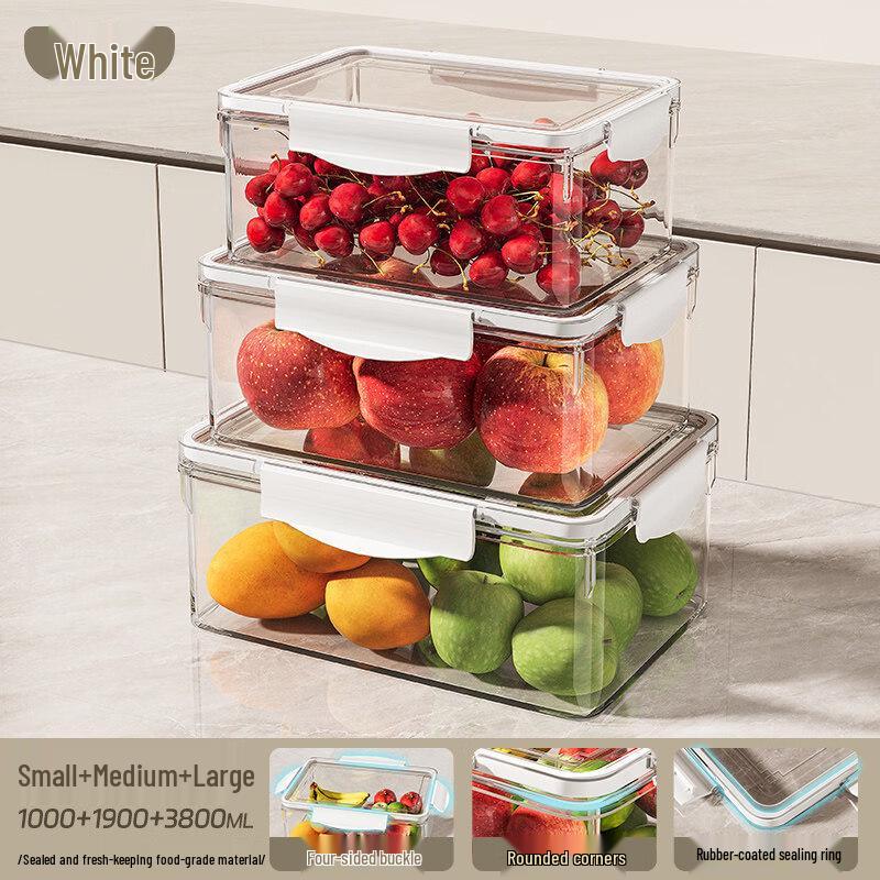 ZISIZ Large Capacity Food Grade Refrigerator Storage Box