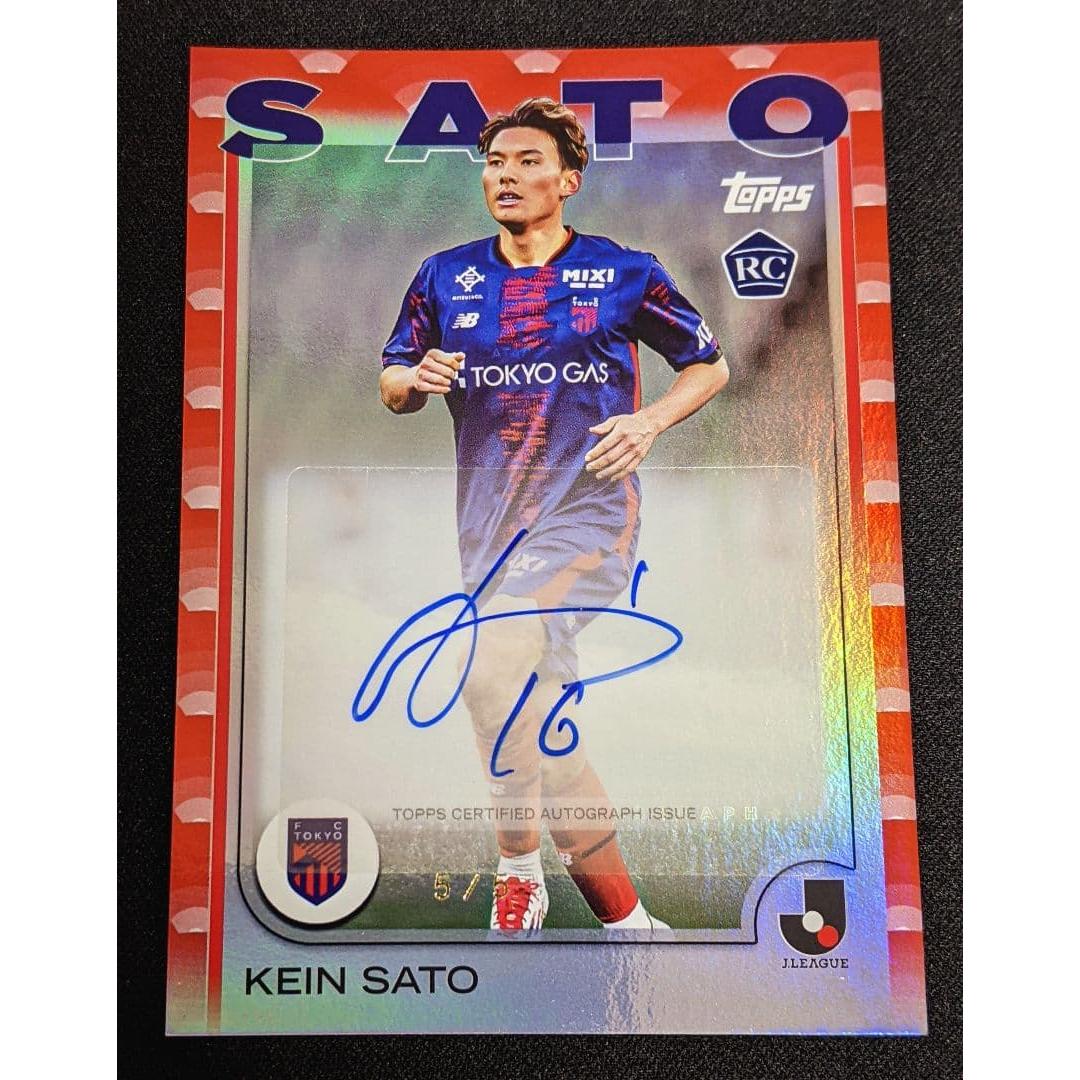 TOPPS J League 2025 Keiichi Sato Limited to 5 Autographed Cards 5/5