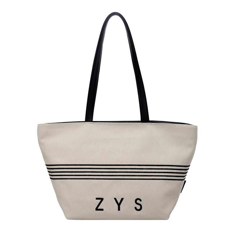 Canvas Bag Large Capacity Women's Shoulder Bag Commuter Tote Bag