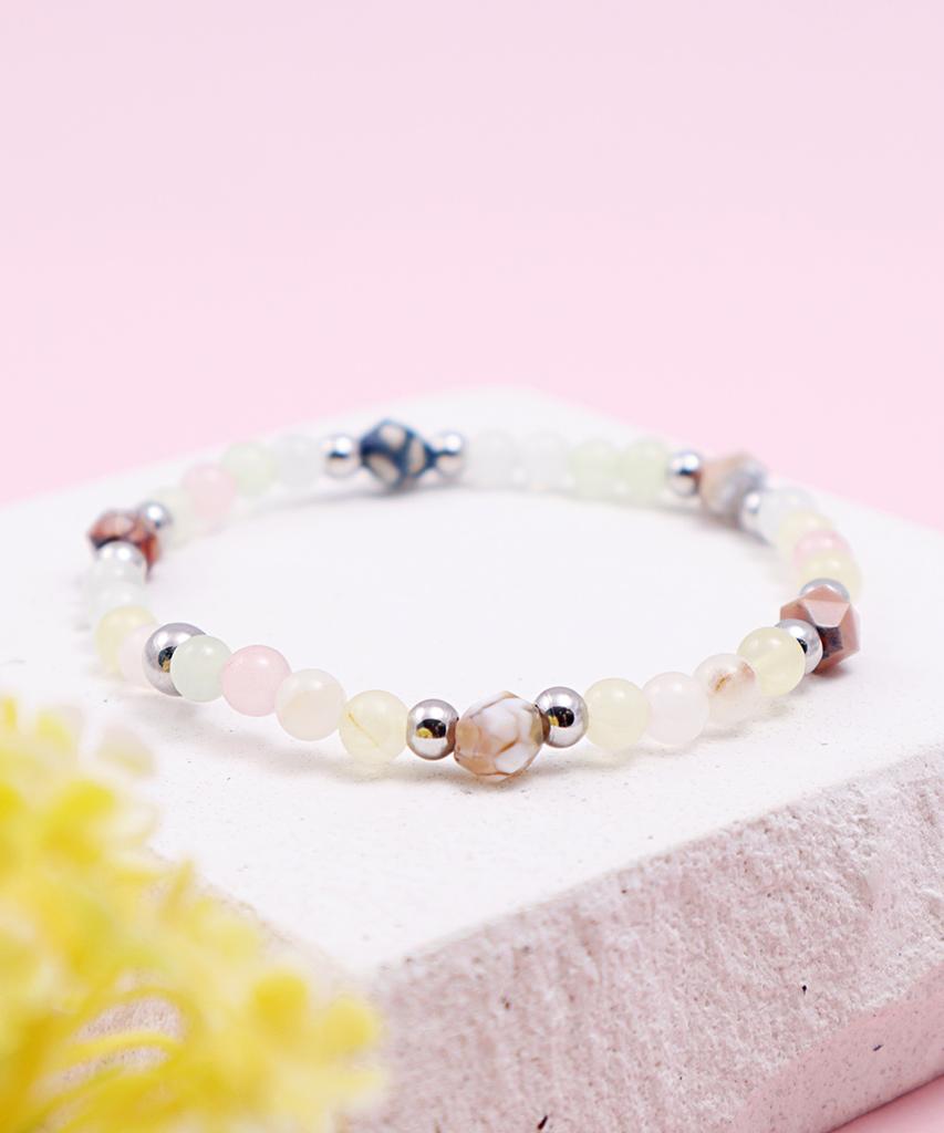 Polalita Natural Color Mix Bracelet (Plt-Br-075_Yl)