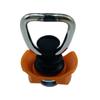 RV Boat Tie Down Anchor Single Stud Fitting L Track 1322LB Capacity with Stainless Steel Round Ring Hanging Hook Cargo Control