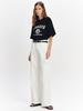 GRAYDATION One-Pleat Denim-Like Cargo Pants White