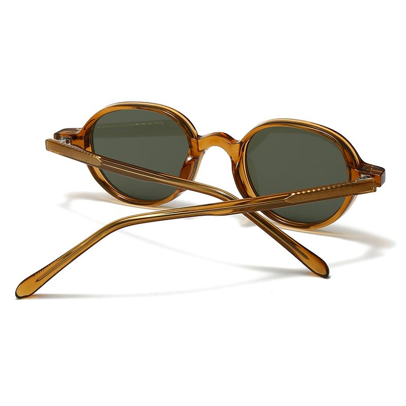 New Retro Acrylic Oval Sunglasses for Women Men Unisex Driving Fashion Cross-Border Shades 280069