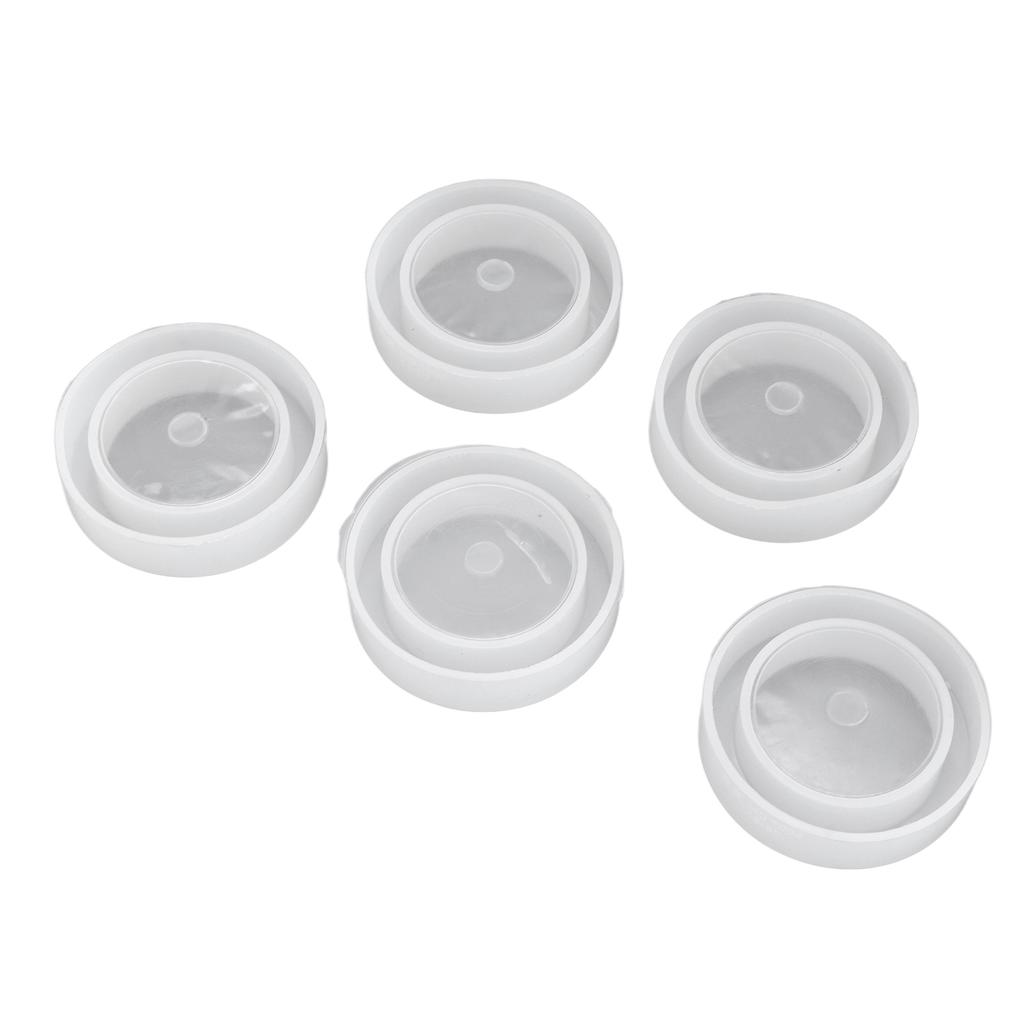 5Pcs Silicone Bracelet Mold Silica Gel Material Easy Demoulding DIY Toroidal Mould