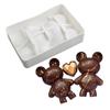 3D 3D Bear Ice Cream Mousse Cake Mould DIY Chocolate Sandwich Knock Music Silicone Mould