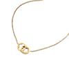 Versatile Double-Circle Flower Pendant Clavicle Chain: Minimalist Titanium Steel Jewelry for Women