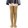 Women's Woolen Warm Foot Covers, Long Socks, Winter Solid Color Over-the-Knee Socks