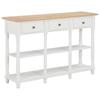 Day and Night - Day and Night White MDF Console Table 120x30x76 Cm