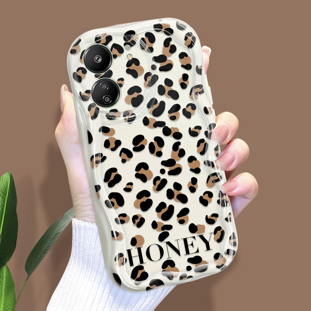 

Милый мультяшный узор, кремовая текстура, мягкий силиконовый чехол с волнистыми краями, чехол для телефона Xiaomi Redmi Redmi 10C белый