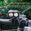 Rechargeable C-Type 5-Mode Bicycle Headlight High Beam Low Beam Handlebar Light Cycling Accessory