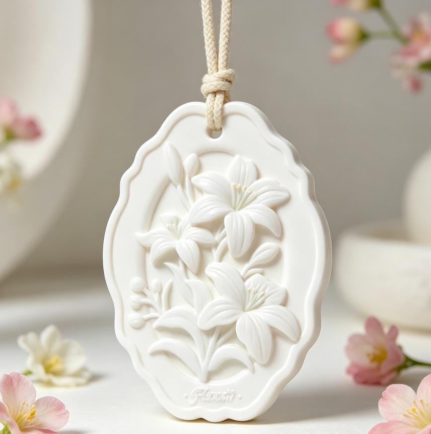 Tulip Plaster Aroma Diffuser Ornament – Scented Stone Pendant Gift 103g
