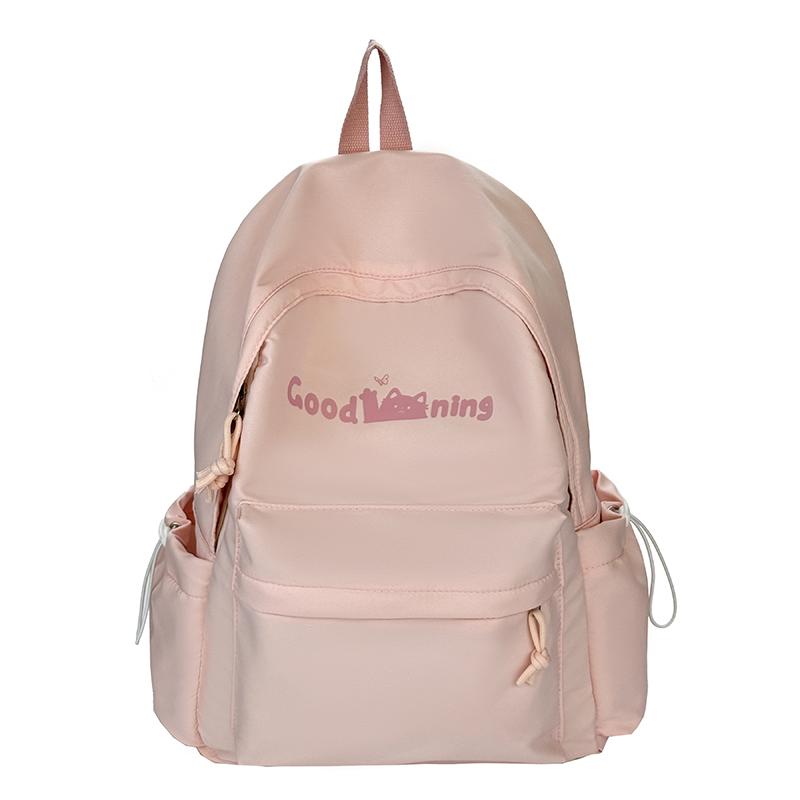 

Рюкзак для ученика младшей школы Женский кампусный рюкзак с принтом Рюкзак большой вместимости розовый