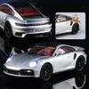 1/24 Porsche 911 Turbo S Diecast Alloy Metal Toy Car Miniature Model Pull Back Sound & Light Doors Openable Collection Gift Boy