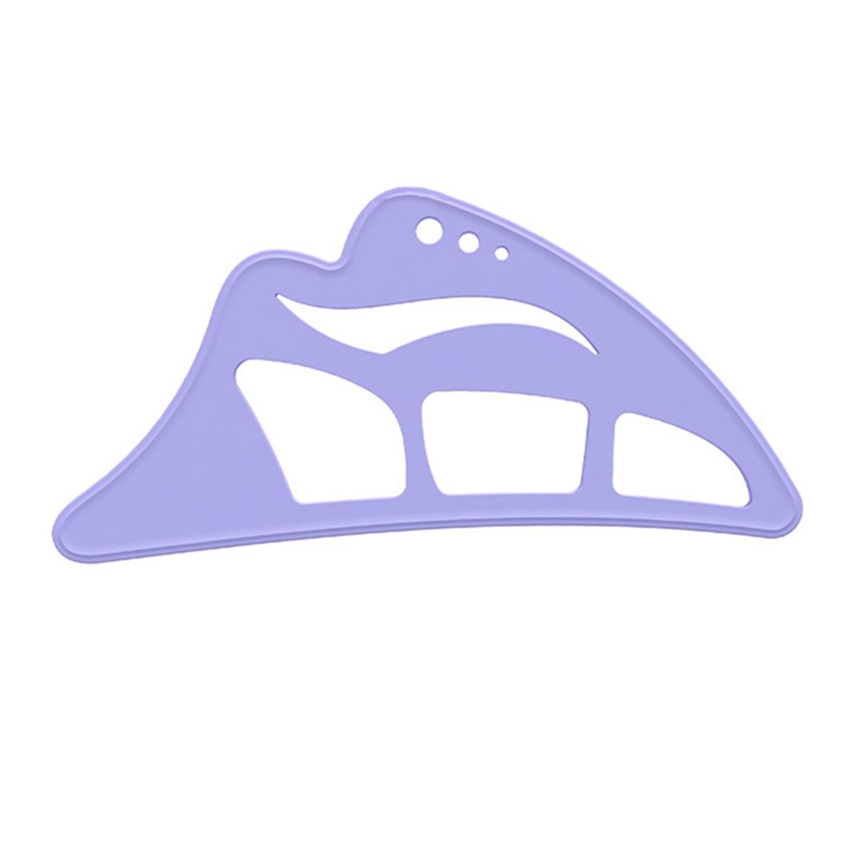 

Инструмент для нанесения трафарета для теней для век для начинающих, многоразовый помощник для нанесения теней с кисточкой для макияжа, руководство по нанесению теней для век, шаблон для нанесения теней для век 1pc фиолетовый