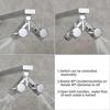Brass Diverter Valve Shower Shut-off Valve 2-way Y Splitter 1/2 Inch For Shower Hose And Shower Head Chrome