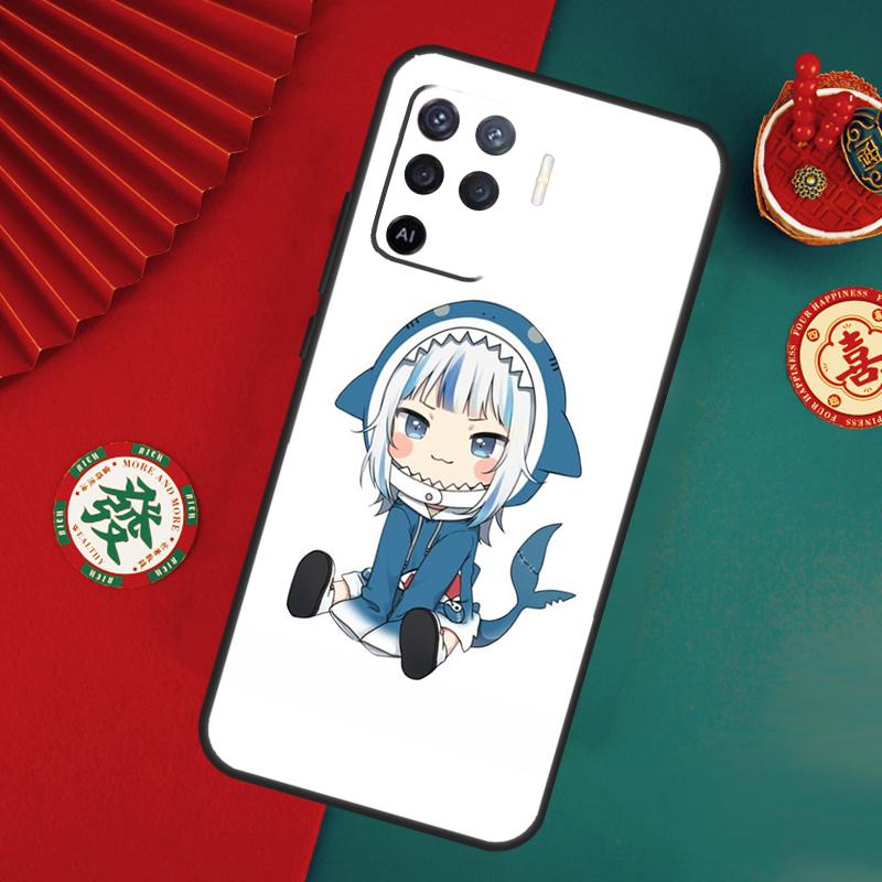 Anime Hololive Gawr Gura Case For Oppo A6 A5 Pro A15 A18 A38 A58 A78 A98 A54 A74 A94 A17 A57 A80 A60 A40 A16 A76 A96