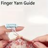 Plastic Finger Protector and Thread Guide for Knitters