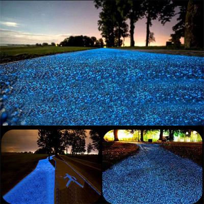 1000 Stück leuchtender Sand, leuchtet im Dunkeln, Kieselsteine, Stein, Haus, Garten, Outdoor, Weg, Rasen, Dekoration, Aquarium, Aquarium, Dekoration, 3–5 mm