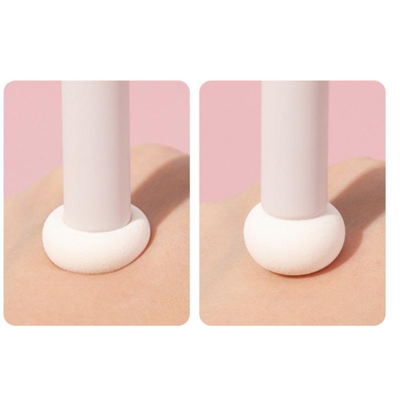 Multifunctional Mushroom Head Concealer Brush Round Sponge Head Cover Dark Circles Makeup Brush Flat Head Brush Concealer Pen Powder Puff