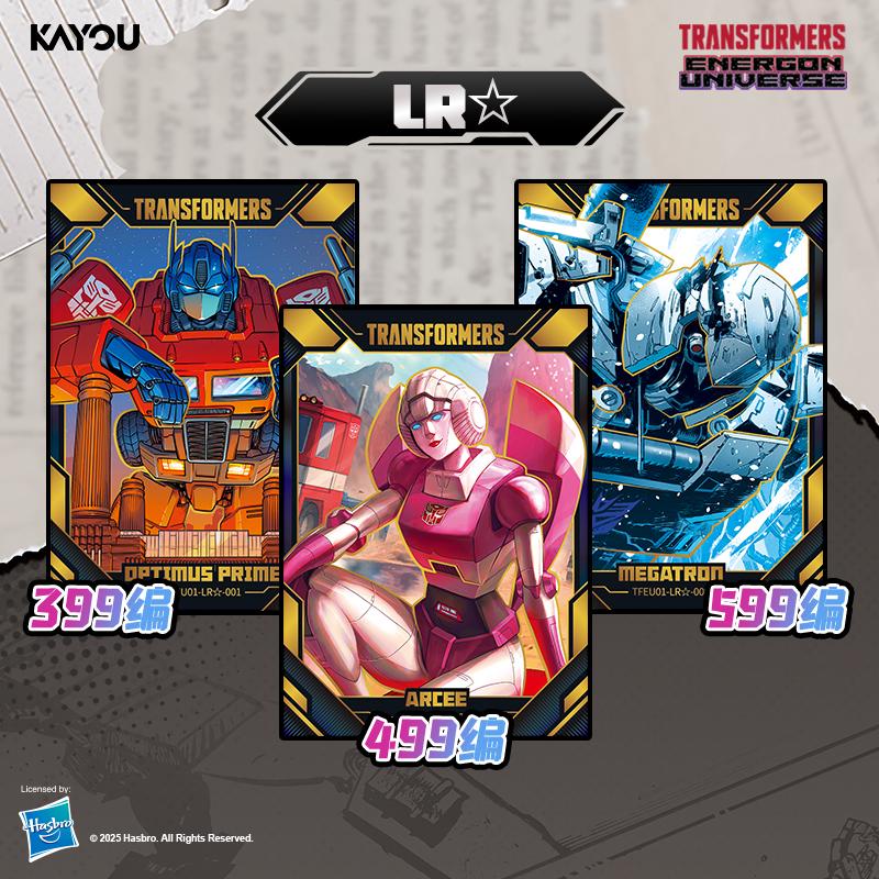 KAYOU Genuine Transformers Card Energy Critical Collection Card Animation Cartoon Game Collection Card Peripheral Children Toy